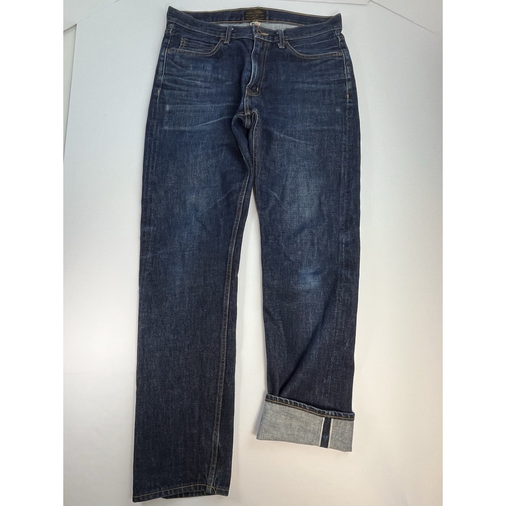 FILSON Selvedge Jeans Raw Indigo Men's 34x34 Made In USA Denim Dark Wash